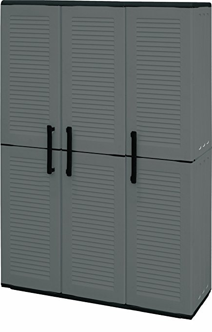 ARMADIO IN RESINA EASY 3 ANTE DIMENSIONI 102X37X163 CM