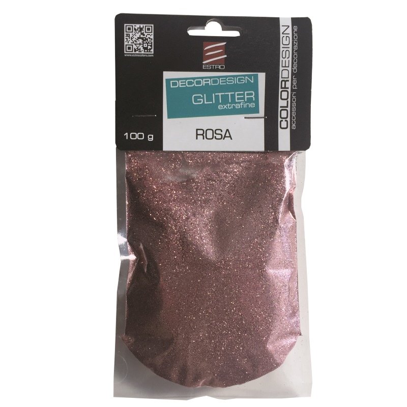 Image of GLITTER COLORE ROSA CONFEZIONE DA 100 GRAMMI