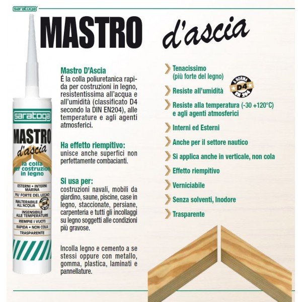 Saratoga silicone Mastro d'ascia