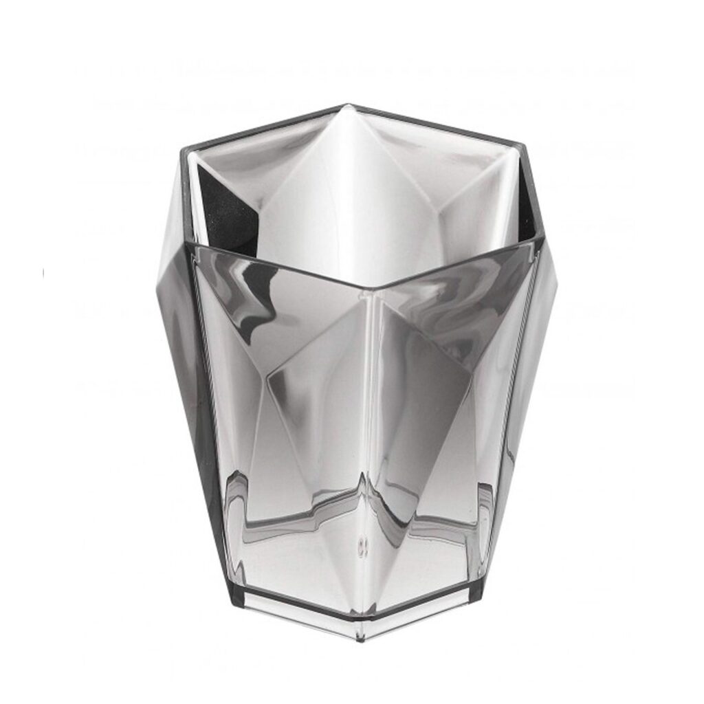 Portaspazzolino In ABS Grigio Linea Diamante