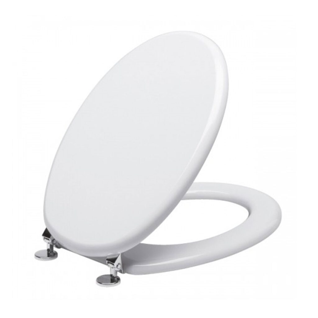 Sedile wc Ybo' bianco con cerniere in metallo