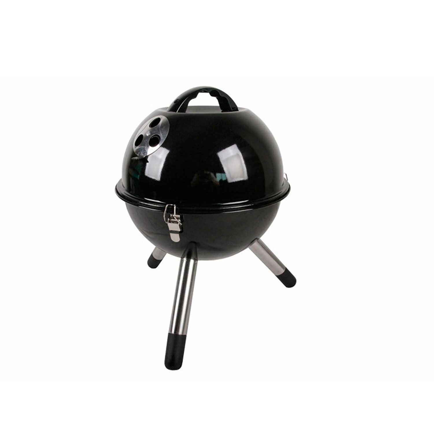 Barbecue portatile a sfera 37 x 46 x 37 cm colore nero