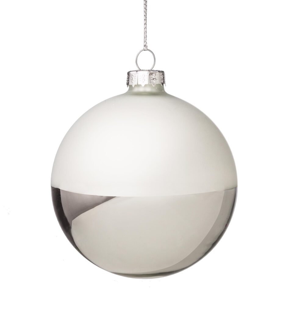 Sfera vetro charmant bianco