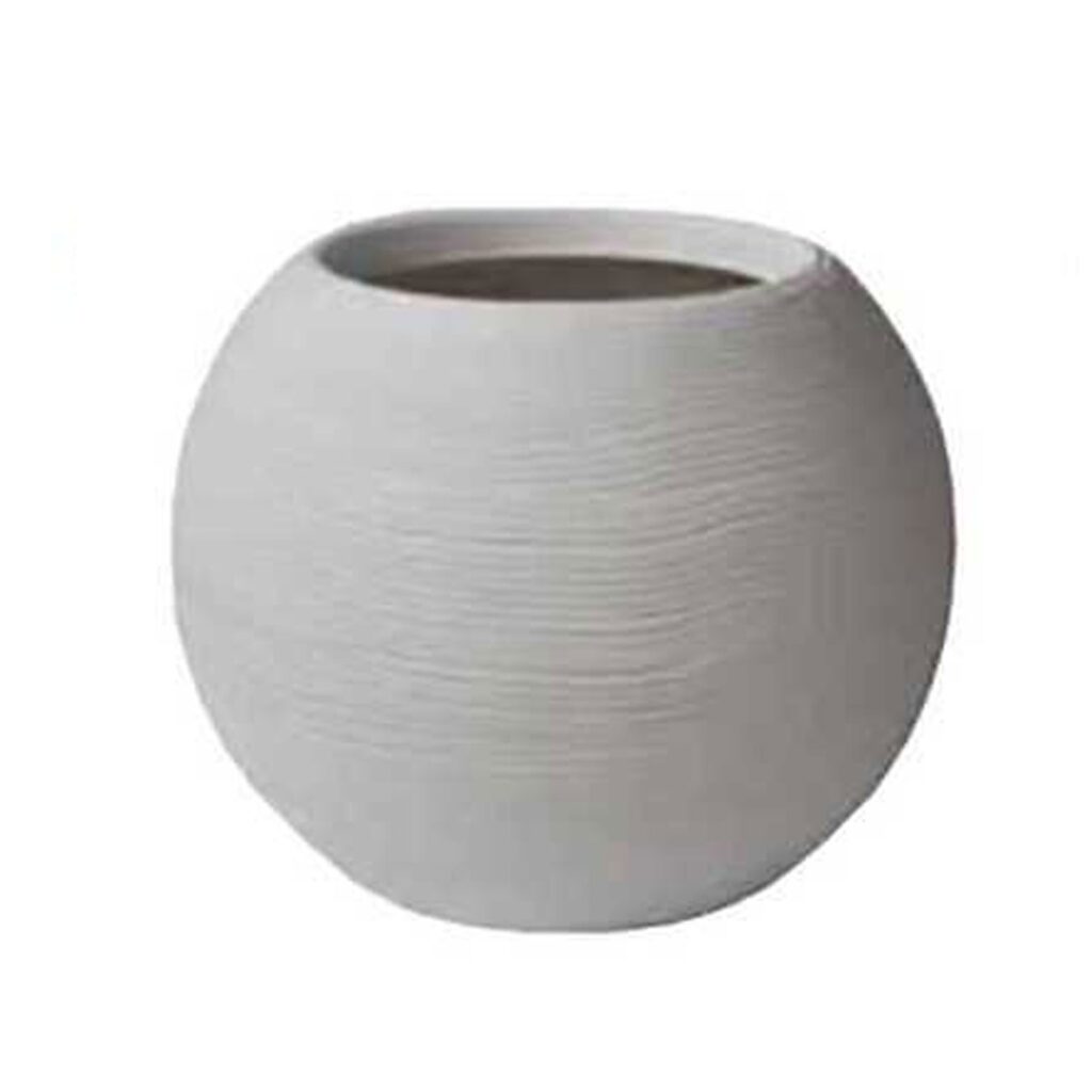 Caspò Sfera rigata Shabby 40 cm bianco