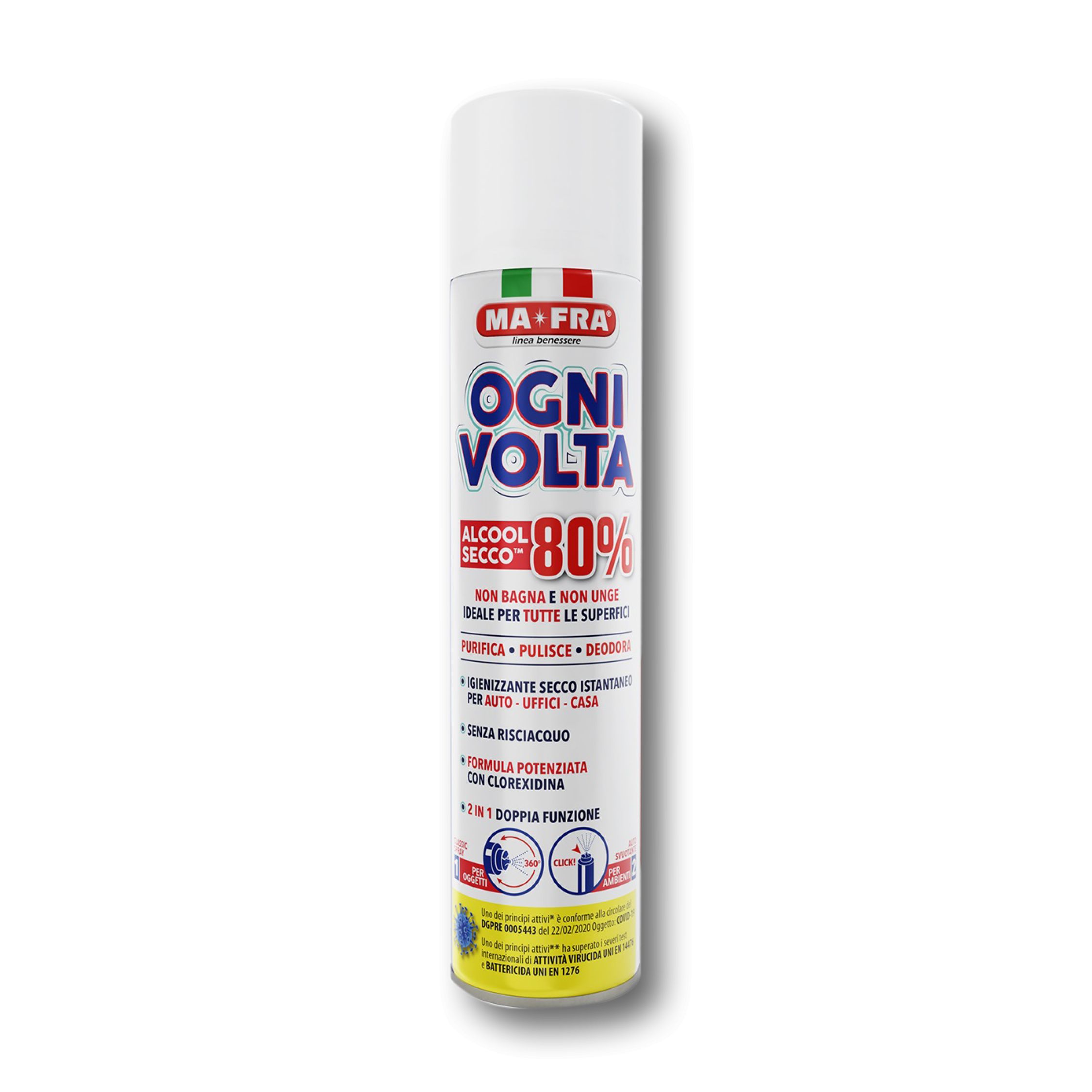 Ogni volta igienizzante Spray igienizzante auto 300 ml