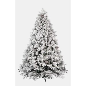 Albero di Natale albero dolomiti 180 cm floccato 