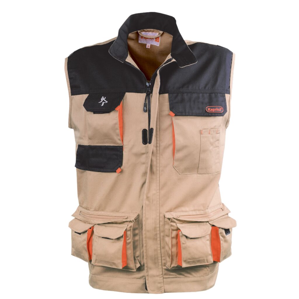 Gilet Kavir Kapriol L beige/nero