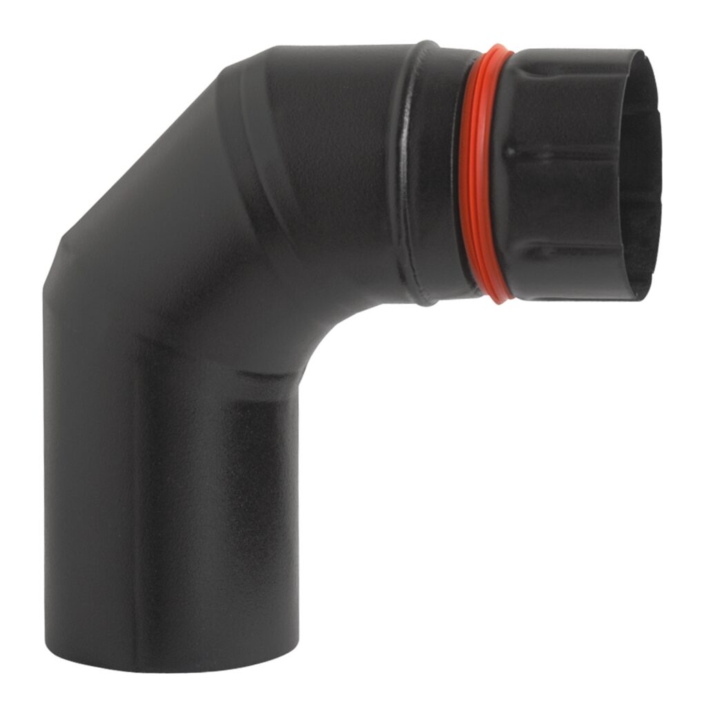 Tubo curvo per stufe Ala 120-90°