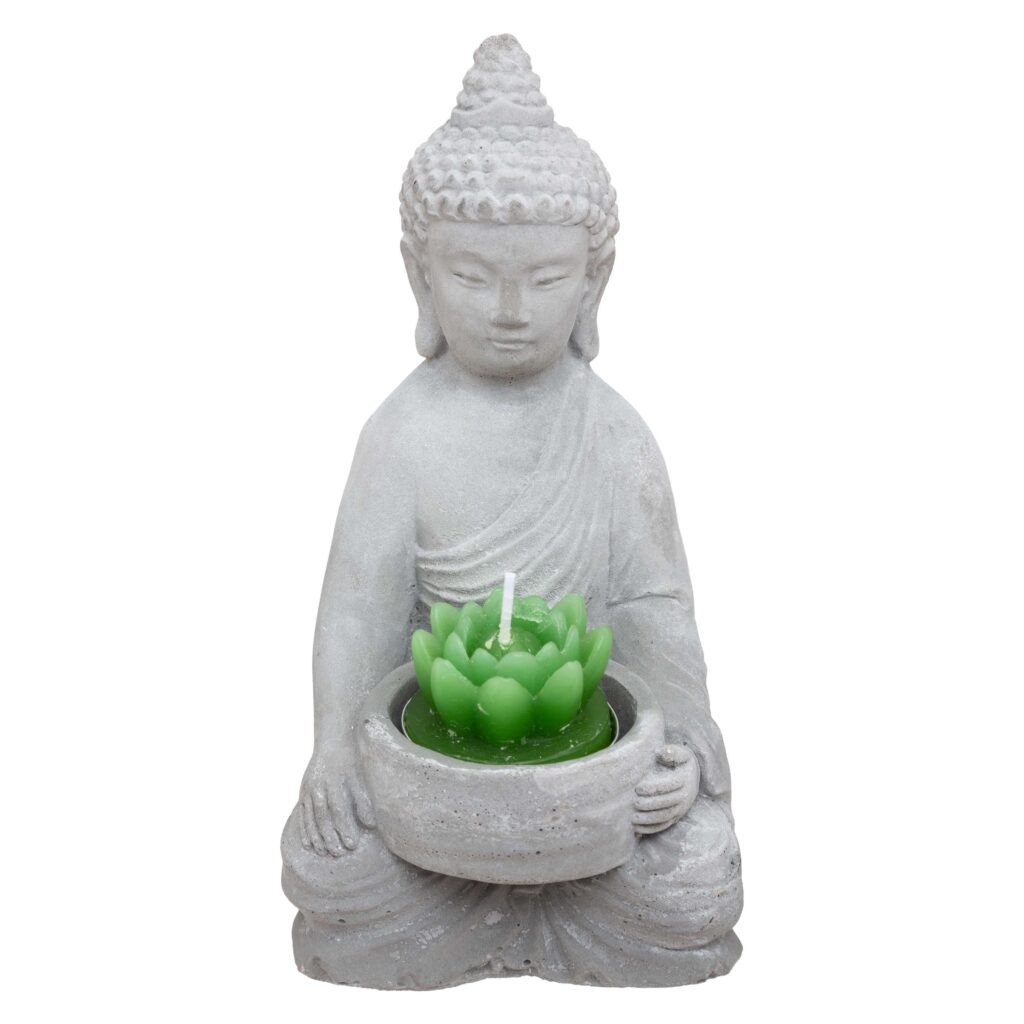 Buddha con candela