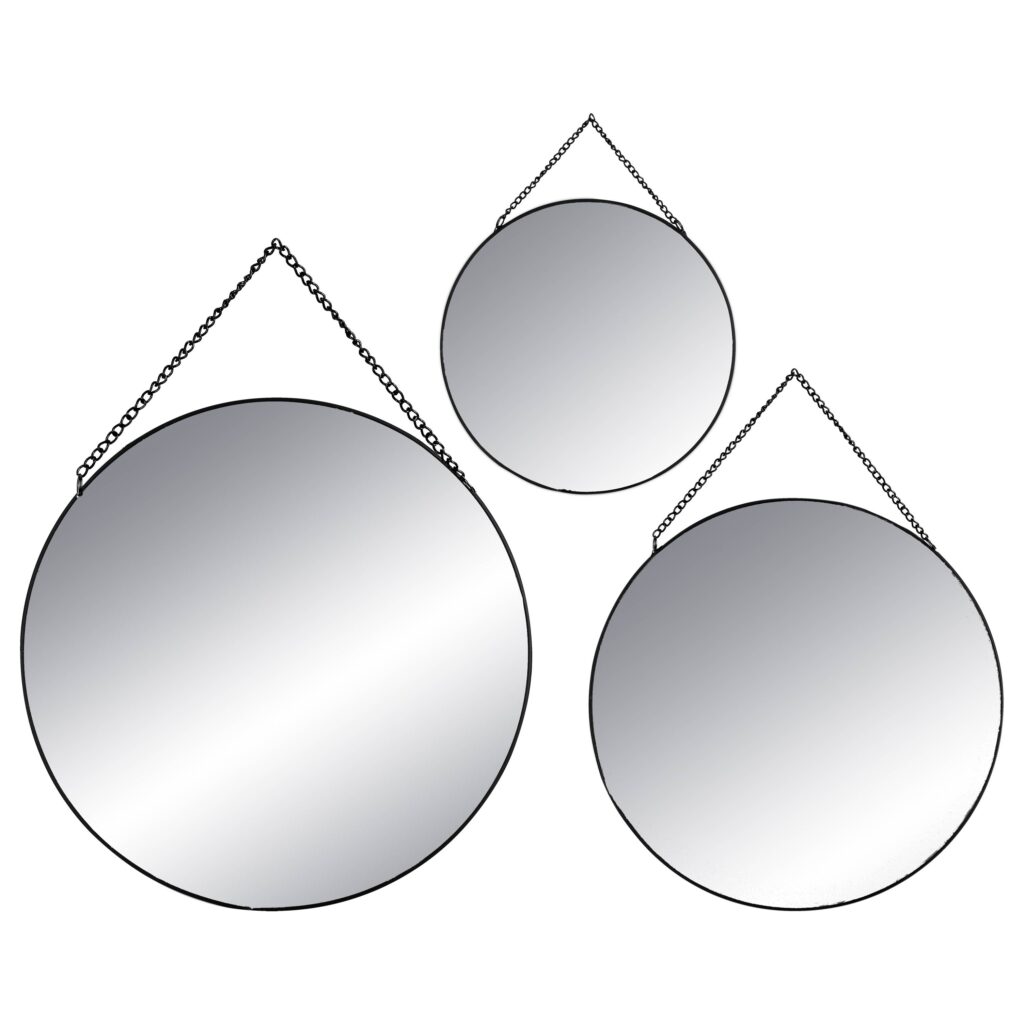 Set 3 specchi tondi