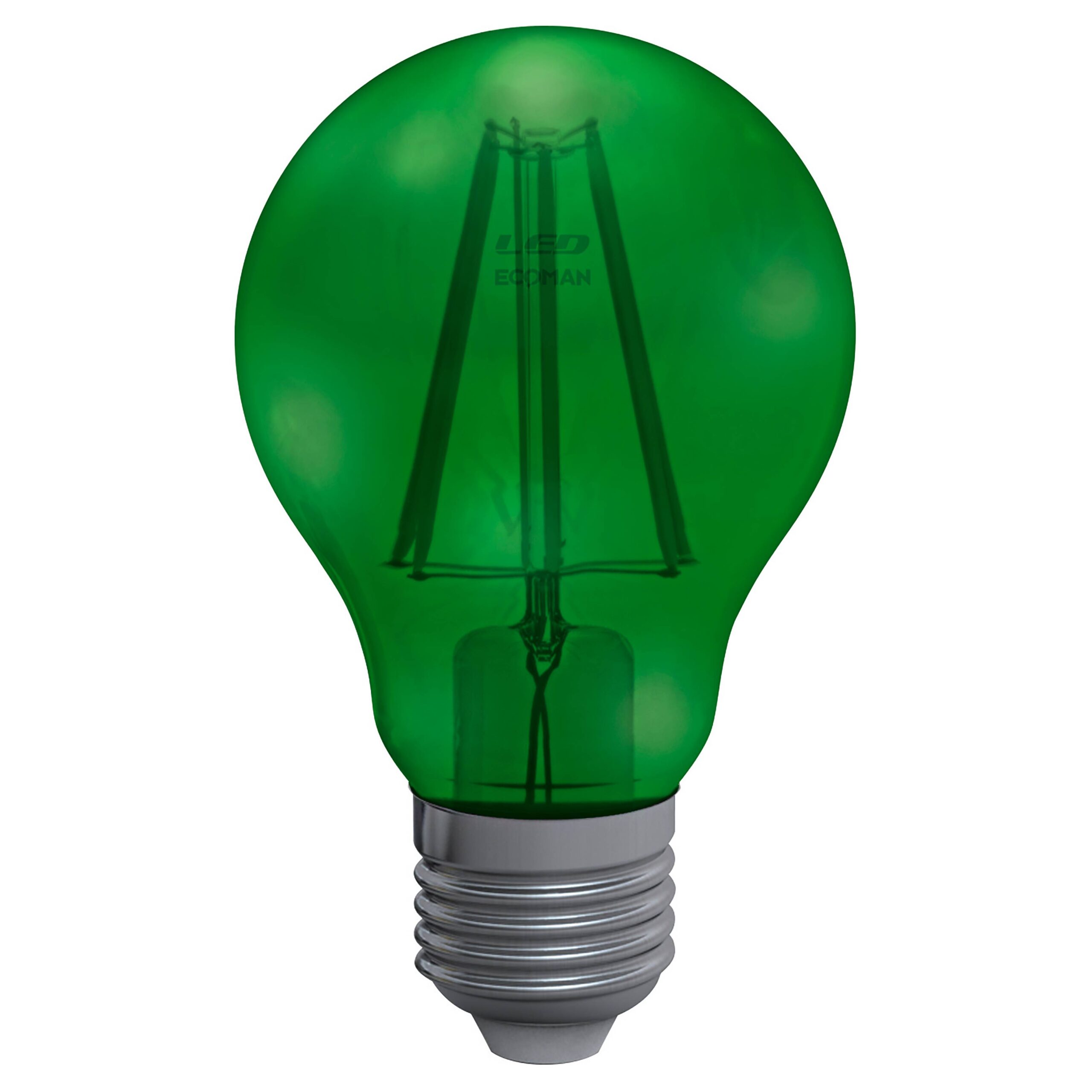 Image of Lampadina LED E27 4W goccia - VERDE