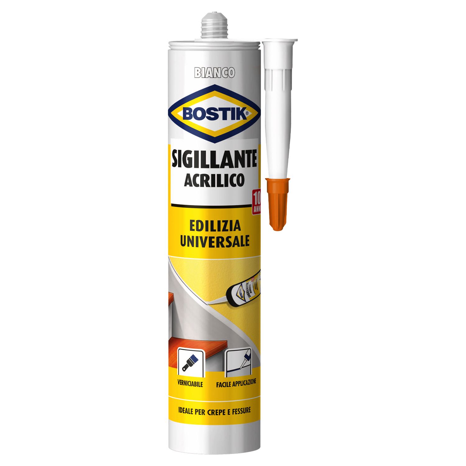 Image of Bostik sigillante acrilico grigio 300 ml