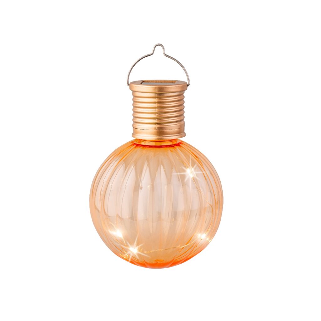 Lanterna lampadina solare rossa