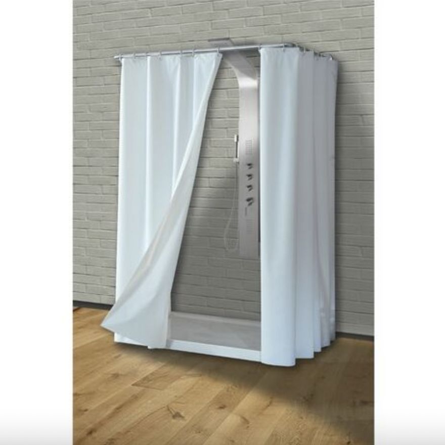 Tenda doccia bianca 120x200cm