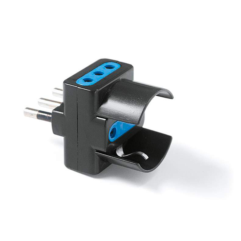 Adattatore Schuko nero
