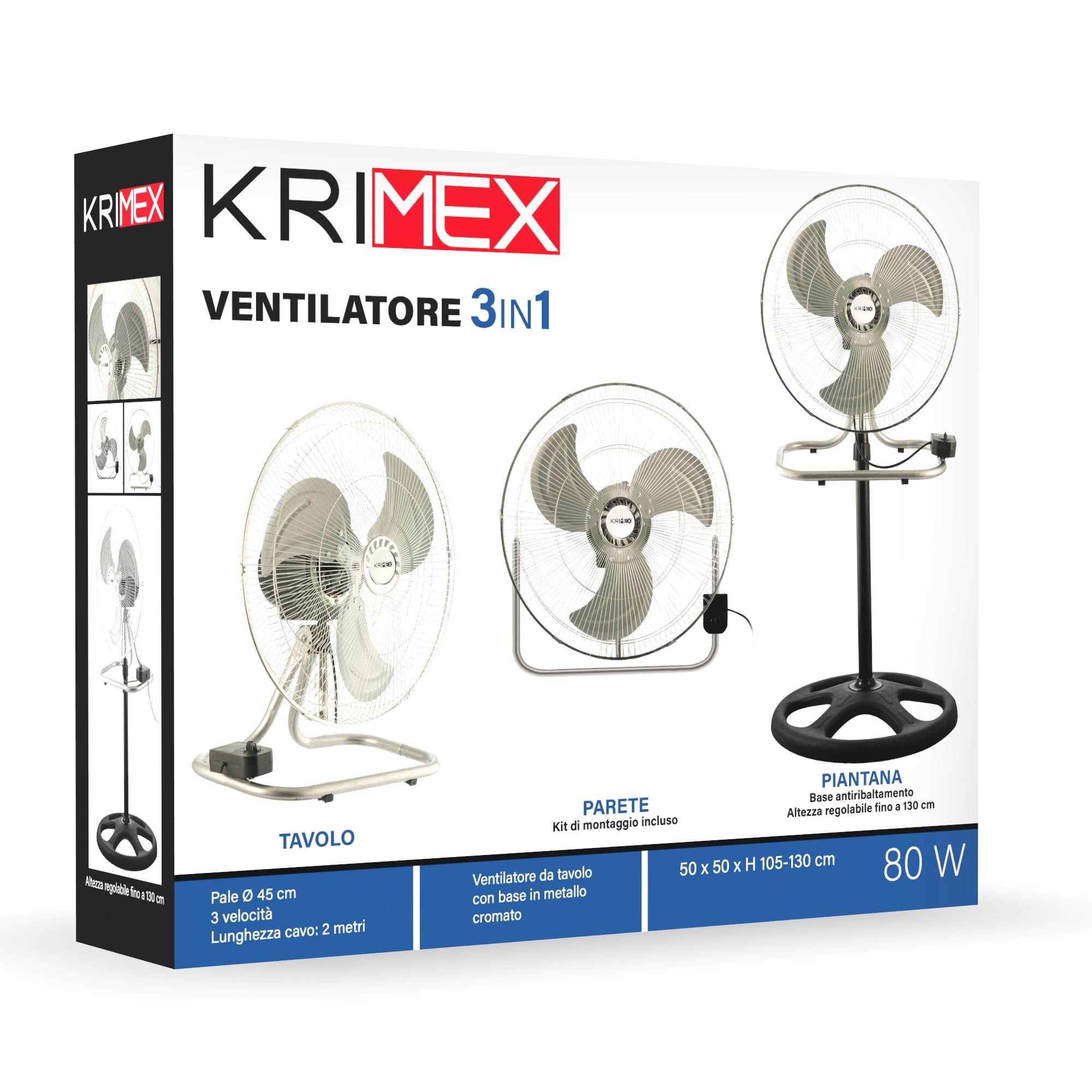 Image of Krimex Ventilatore a piantana 3 in 1 80W