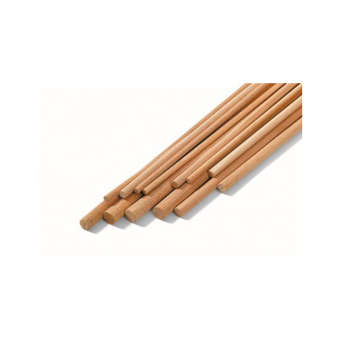 Bastone tondo legno duro zigrinati 1m