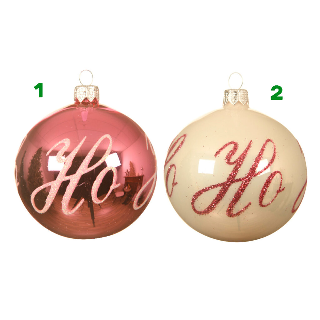 Pallina HO HO HO 8 cm