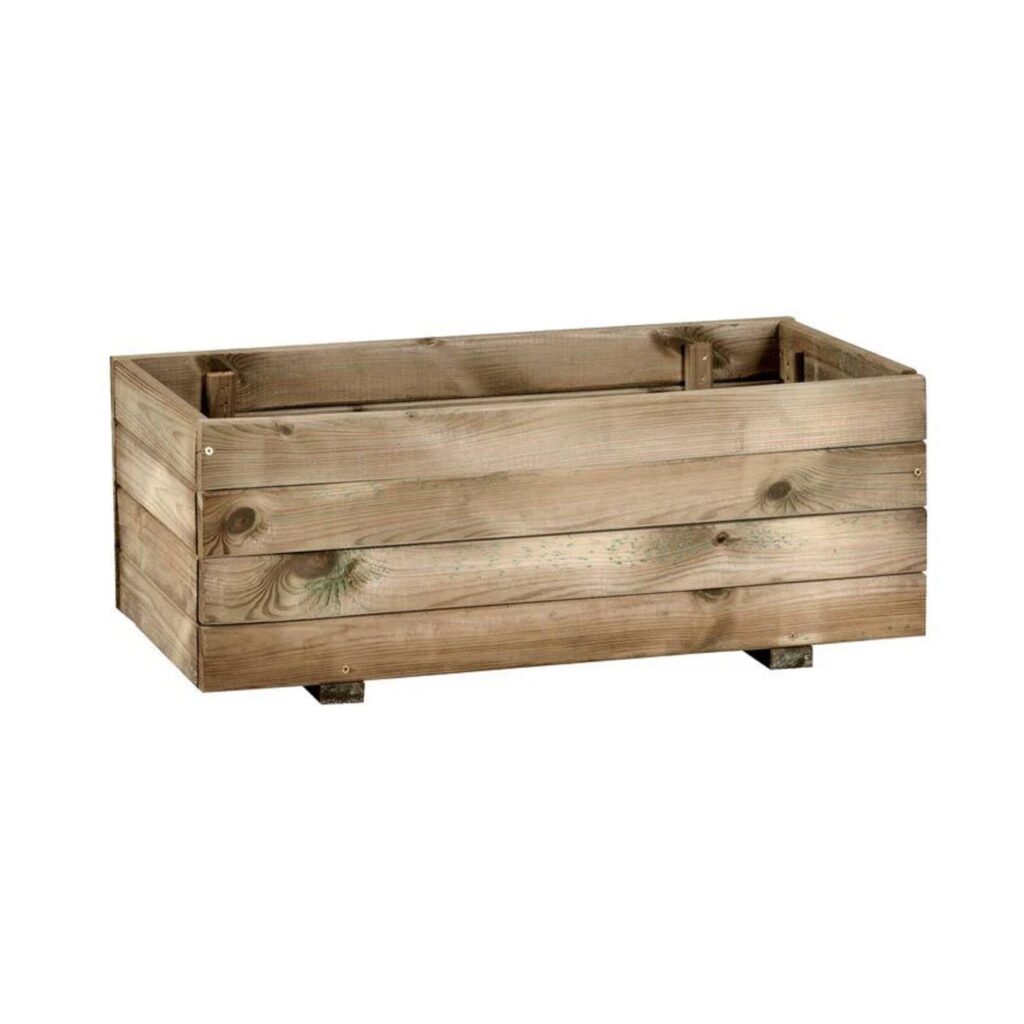 Fioriera in legno rustica