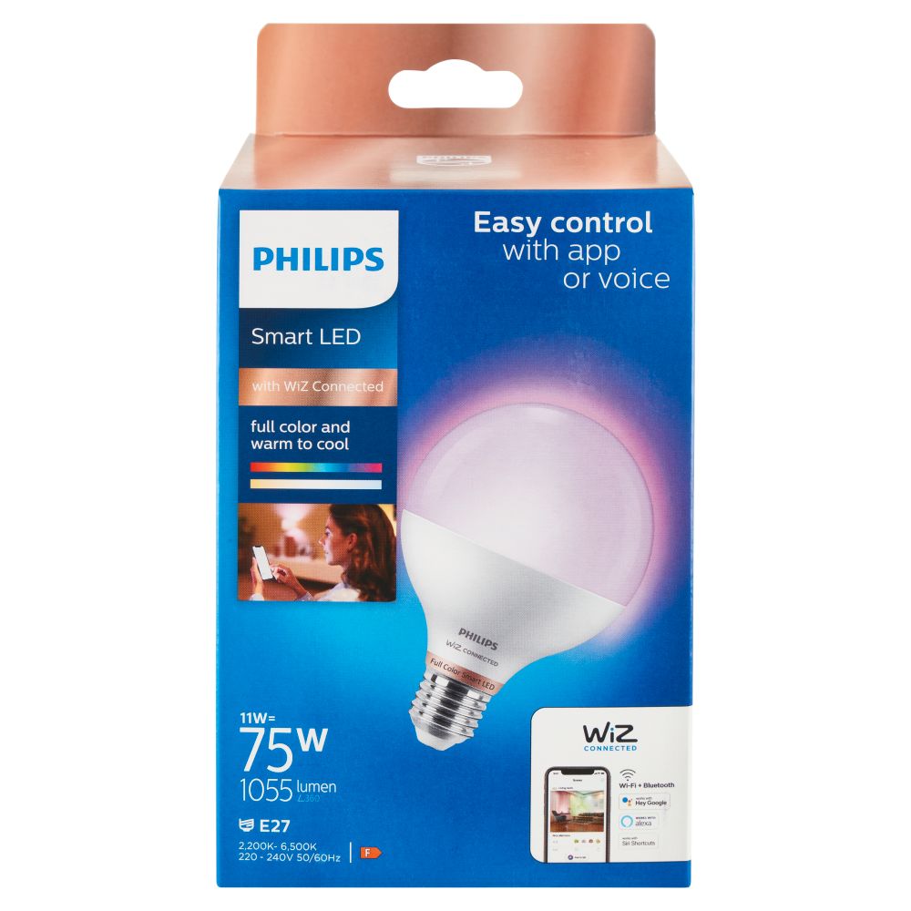 Lampadina Globe 75W E27 Philips Smart