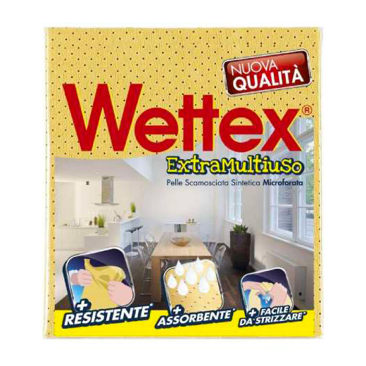 WETTEX PANNO VETRI PELLE SCAMOSCIATO SINTETICO NUOVA QUALITA'' 1 PZ