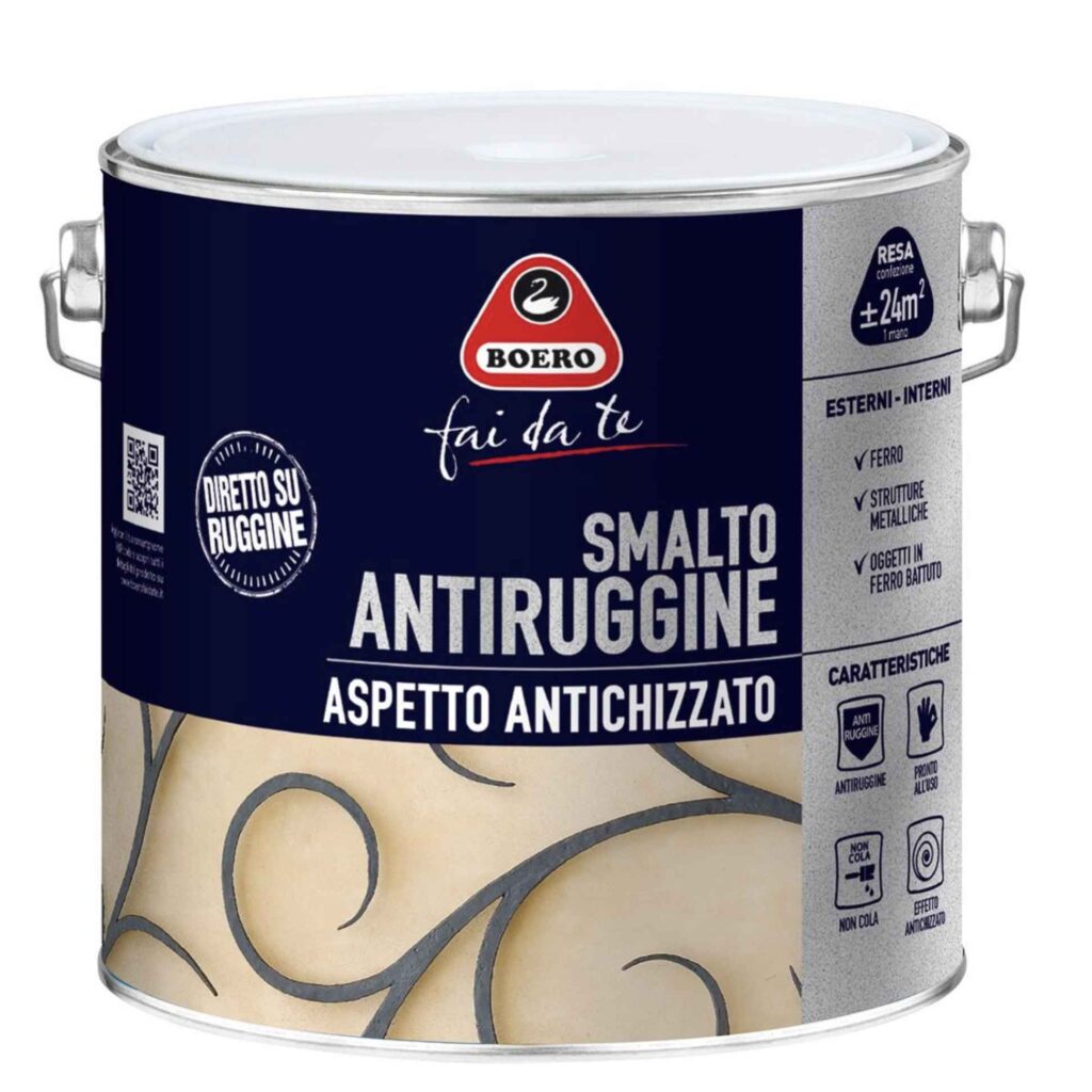 Smalto antiruggine per finiture antichizzate Boero