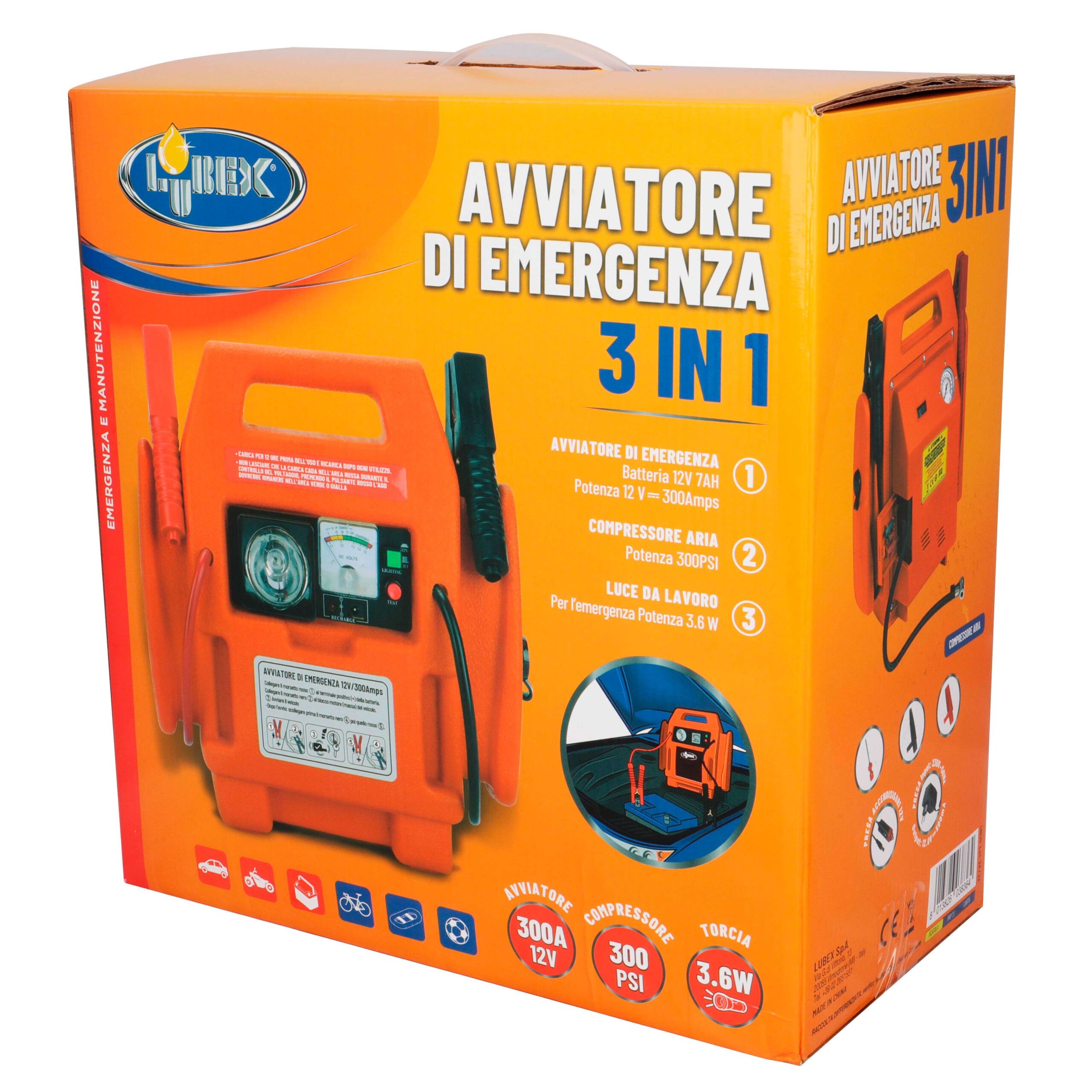 QLOUNI Kit di Emergenza 12-in-1 per l'auto, Strumento di Emergenza per Auto,  Kit di Sicurezza per Auto Euro Assistenza Stradale Multifunzionale con Cavi  Jumper, Fune di Traino, Triangolo, ECC. : : Auto