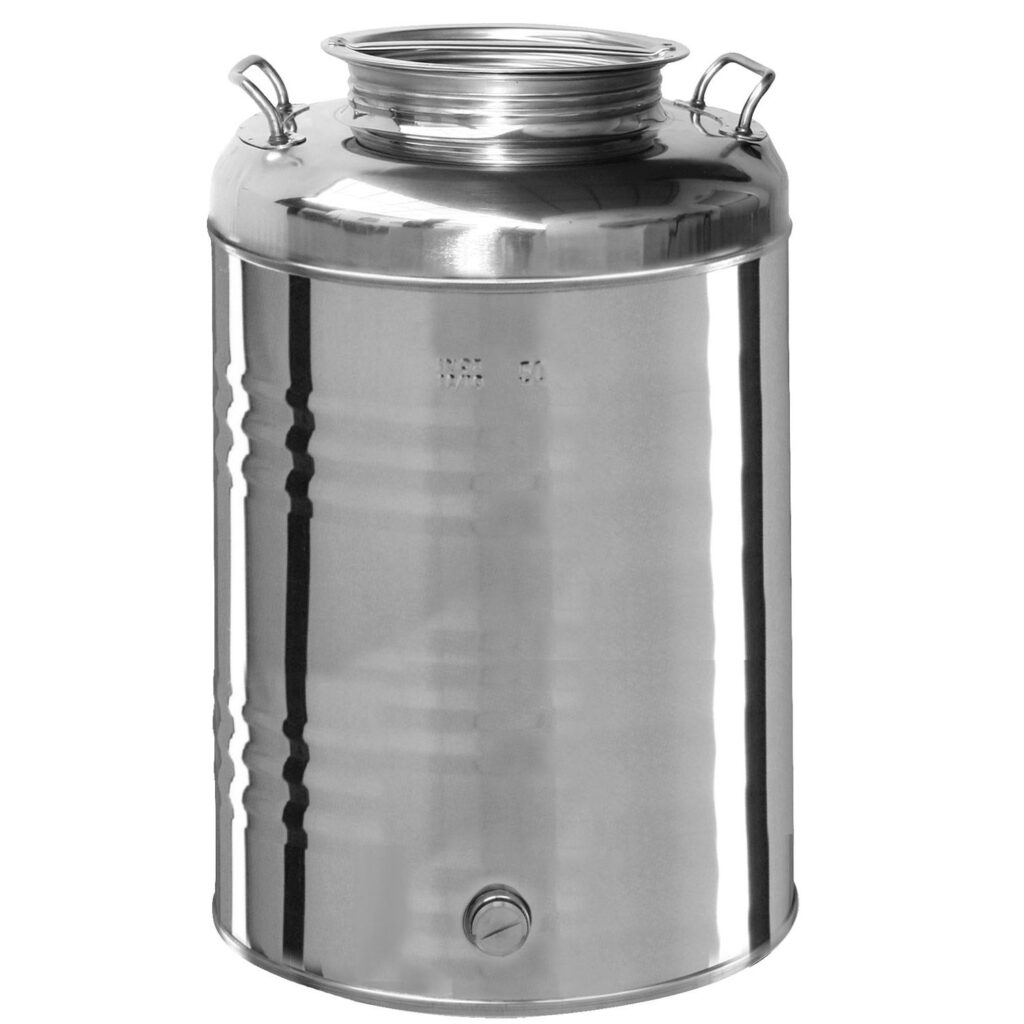 Bidone contenitore olio