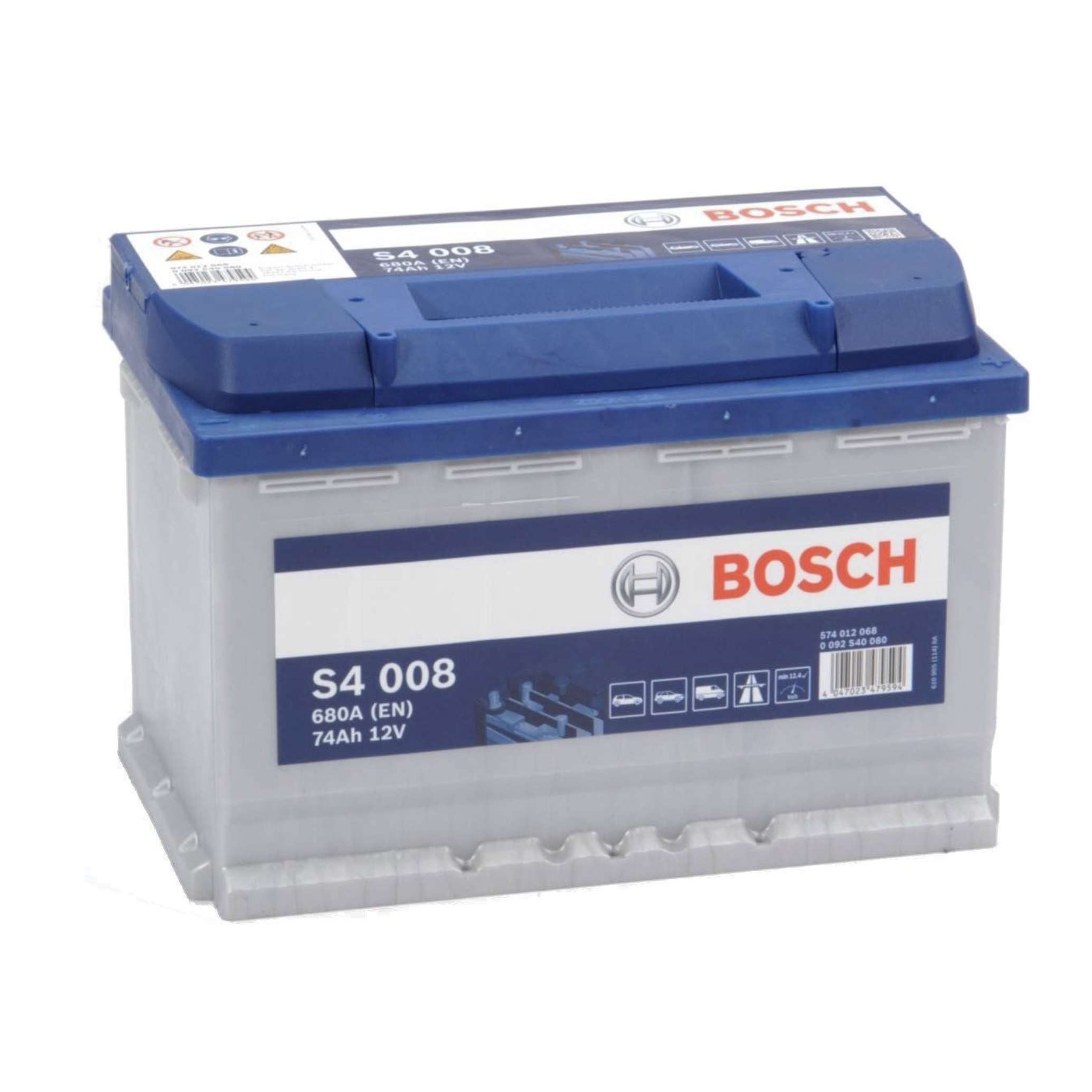 Batteria per Auto 45 Ah Spunto 400 A dx Bosch S3002