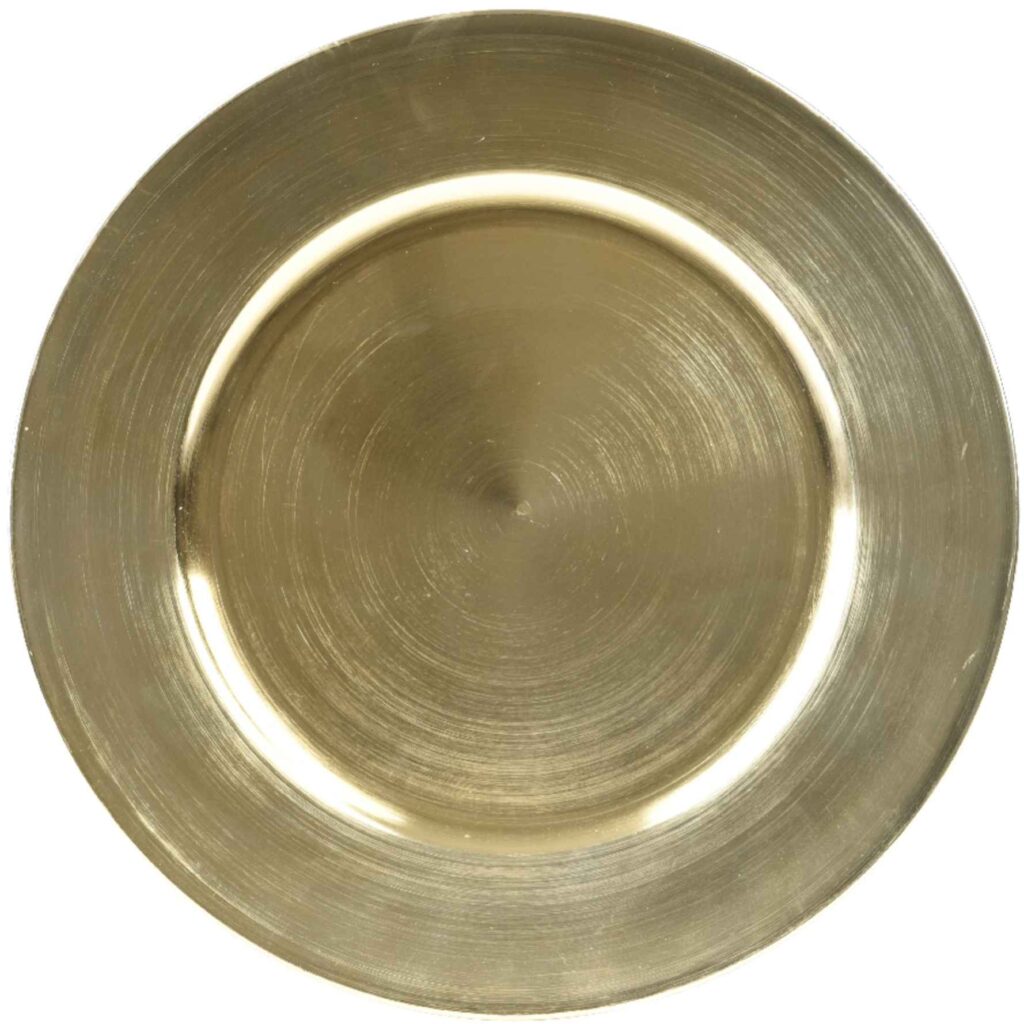 Piatto decorativo natalizio in plastica 33 cm