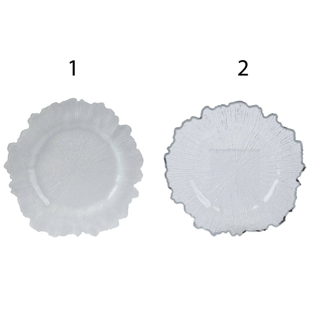 Piatto decorativo in plastica natalizio 32 cm