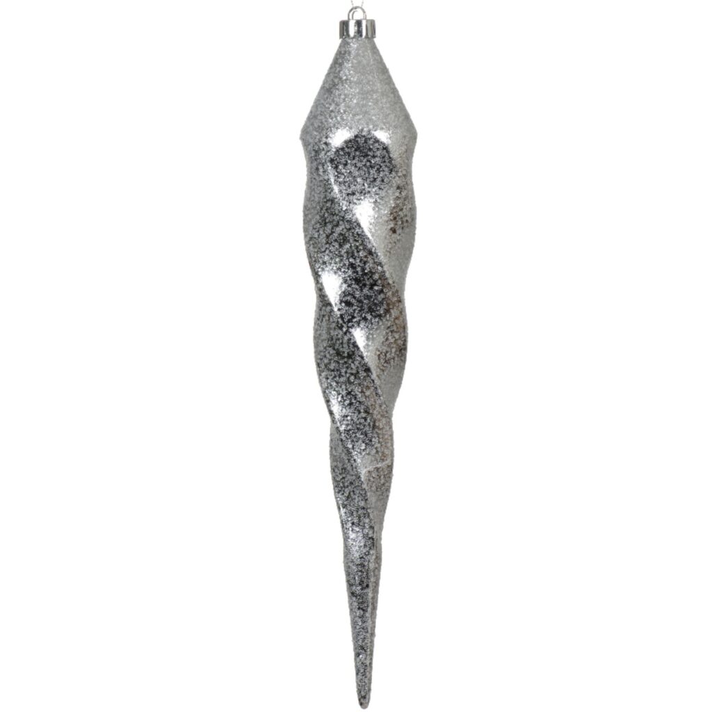 Pendaglio ghiacciolo bianco 30 cm